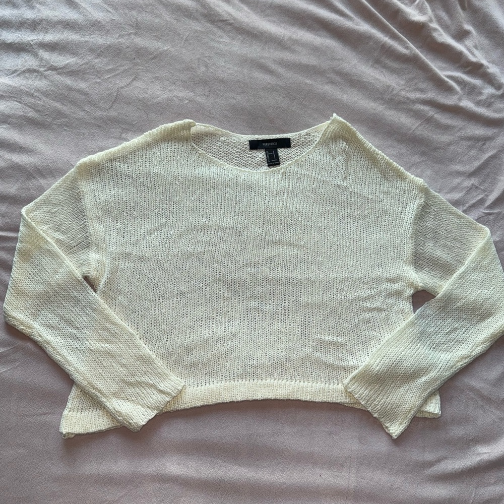 Forever 21 Off-White knitted Sweater